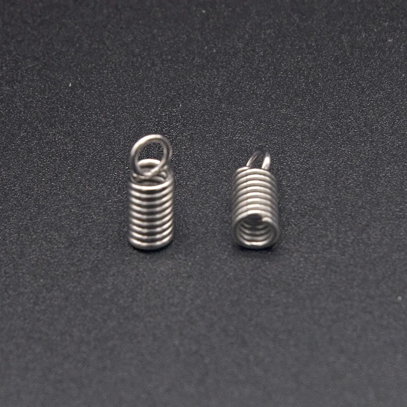 2/3/4 мм из нержавеющей стали Пружинные колпачки шнуры обжимные ювелирные изделия