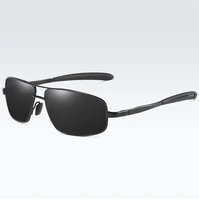 men square outdoor sports ultralight al mg alloy oversized polarized sunglasses custom made myopia lens 1 to 6