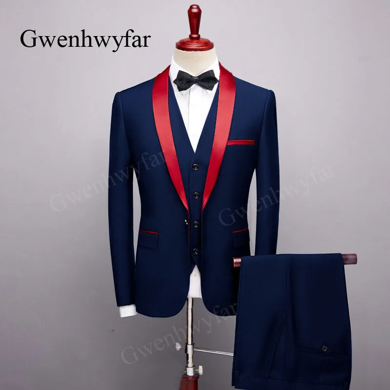 Gwenhwyfar мягкие мужские костюмы лаванды 2020 Новый Дизайн Блестящая шаль лацкан одна