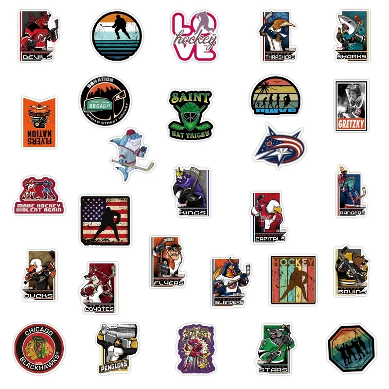 

10/50 PCS Super Cool Field Hockey Sticker Diy Waterproof for Luggage Suitcase PvC Laptop Phone Motorcycle Styling Stickers
