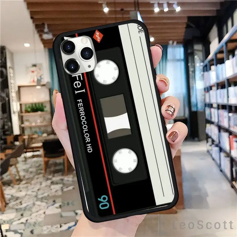 

Vintage Cassette tape retro style Phone Case For iphone 8 11 12 Redmi note 8 9 s huawei p 30 pro lite plus cover shell funda