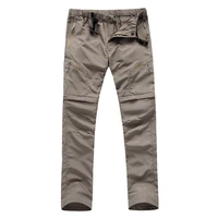 mens quick dry trousers adults outdoor fishing climbing hiking hunting pants detachable shorts breathable sports cargo pants