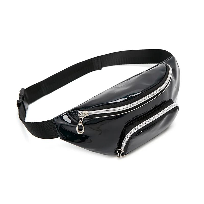 Black Waist pack Женская поясная сумка, Кожаная поясная сумка, PU нагрудная сумка, Женская вместительная сумка-банан, сумка через плечо, сумка-бум, сумки-мессенджеры - Цвет: Black Waist pack