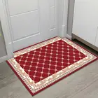 Персидский этнический Ретро Европейский красный коврик для входа для спальни гостиной нескользящий прикроватный коврик