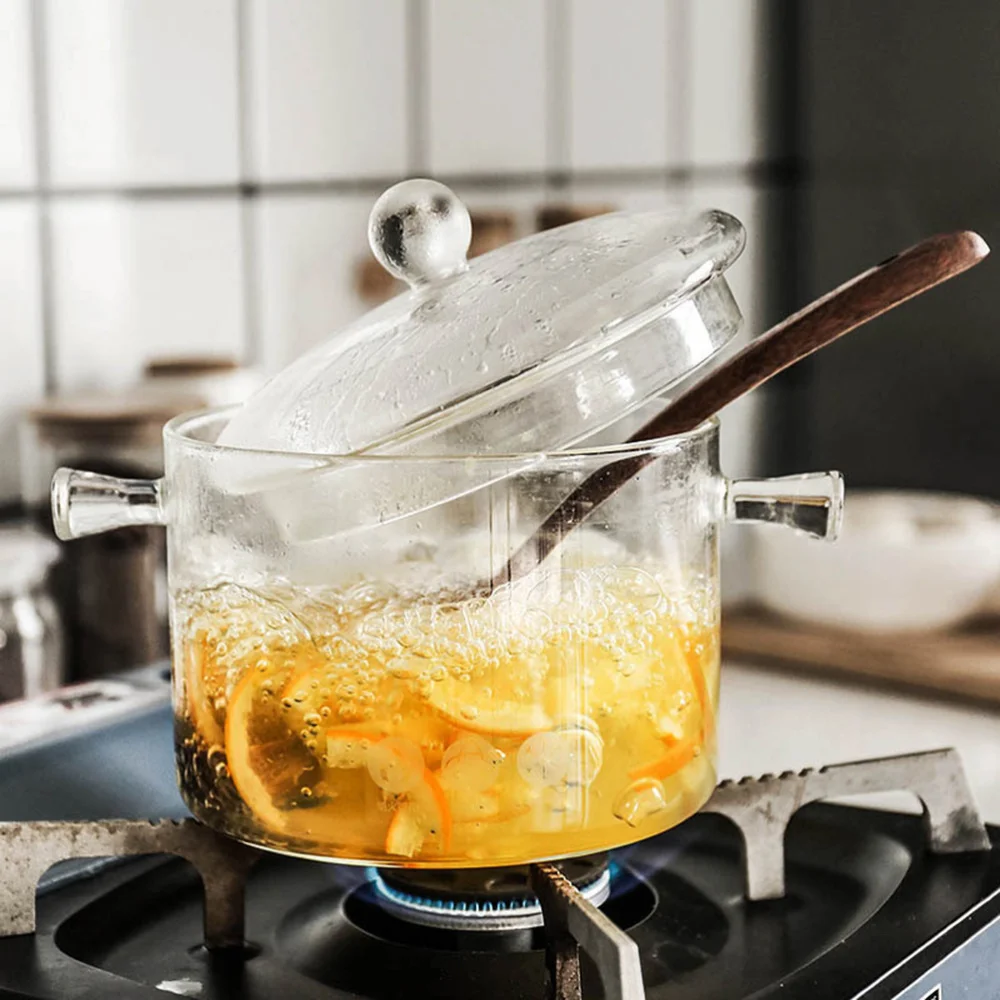 

Glass Pot Cookware Cooking Saucepan Heat Resistant Stovetop Instant Noodle Noodles Bowls
