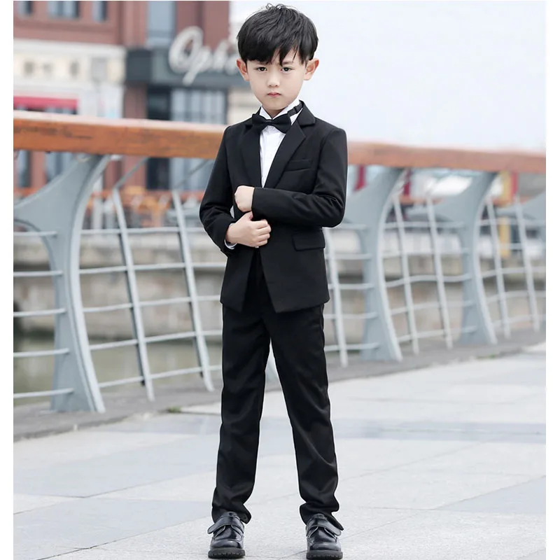 

Kids 5Pcs Nimble Suit Single Breasted Boys Suits Weddings Costume Business Place Enfant Garcon Mariage Children Clothing Sets