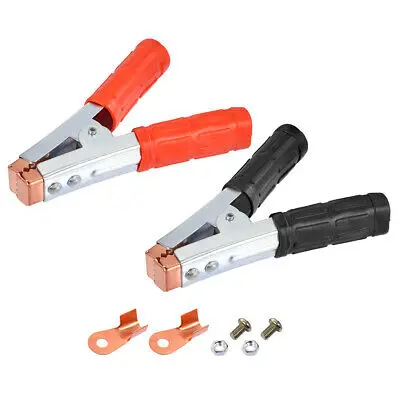 Replacement Booster Cable Clamps Battery Insulated Alligator Clamp 1 Pair Copper