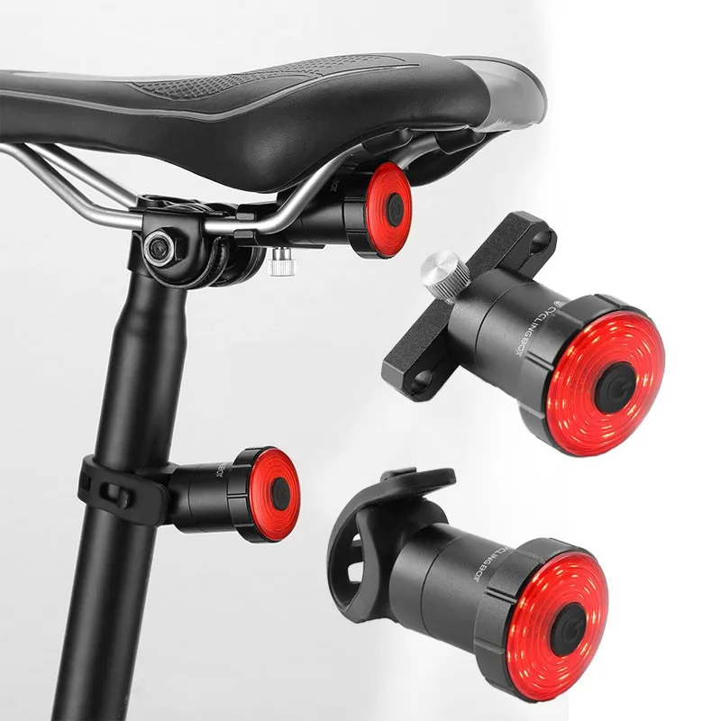 

Bike Light Smart Brake Induction Taillights Waterproof Road Mountain Bikes Lights USB Charging Warning Lights Bike Light