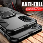 Бронированный противоударный чехол для Xiaomi Poco F3 F 3 3F, автомобильный магнитный держатель, защитное кольцо, оболочка, чехол для PocoF3, 6,67 дюйма
