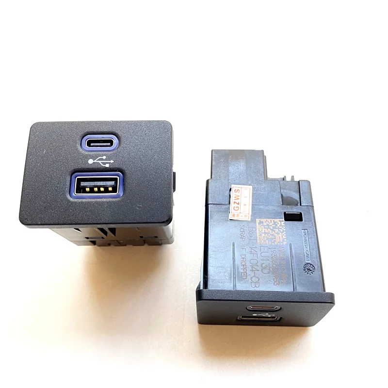 Оригинал для Ford Focus Lincoln SYNC 3 Type-C + USB Dual Media HUB Box модуль коробка хранения USB-порт