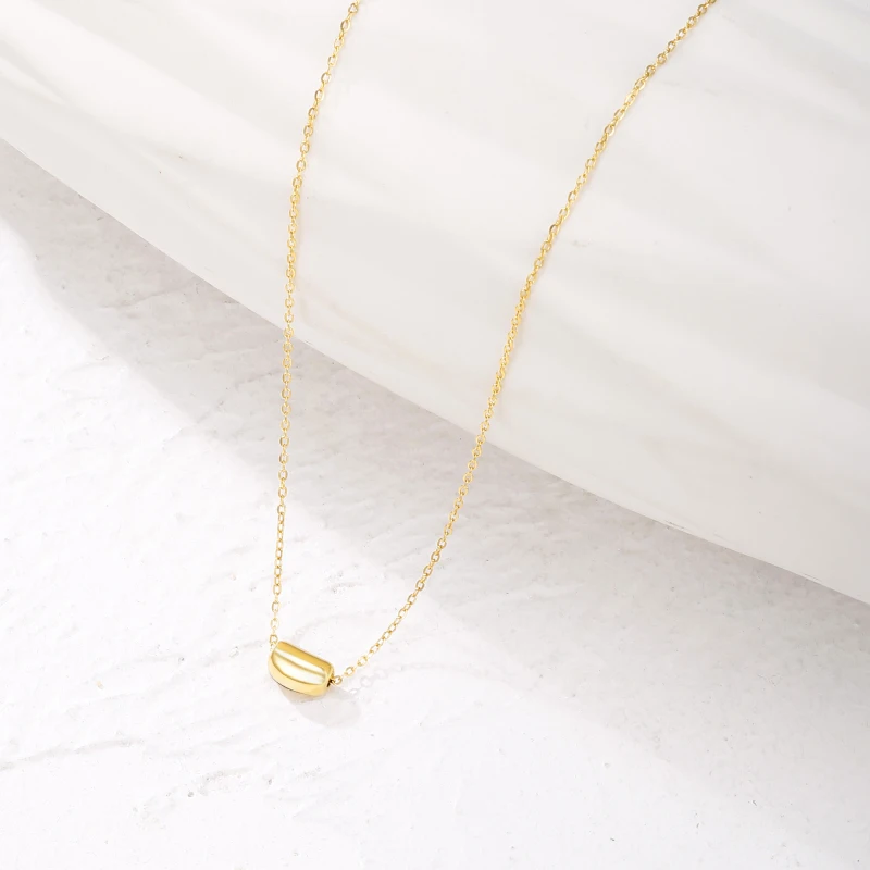 Простая тонкая золотая цепочка из звеньев для женщин 2021 сексуальная на шею