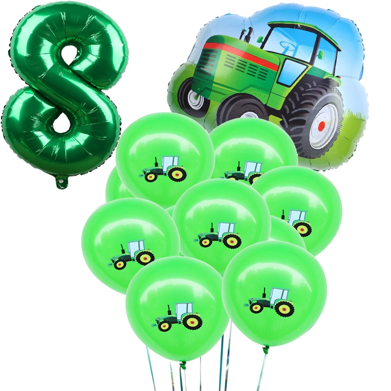 12 шт. в упаковке с изображением мультяшного автомобиля баллоны экскаватор