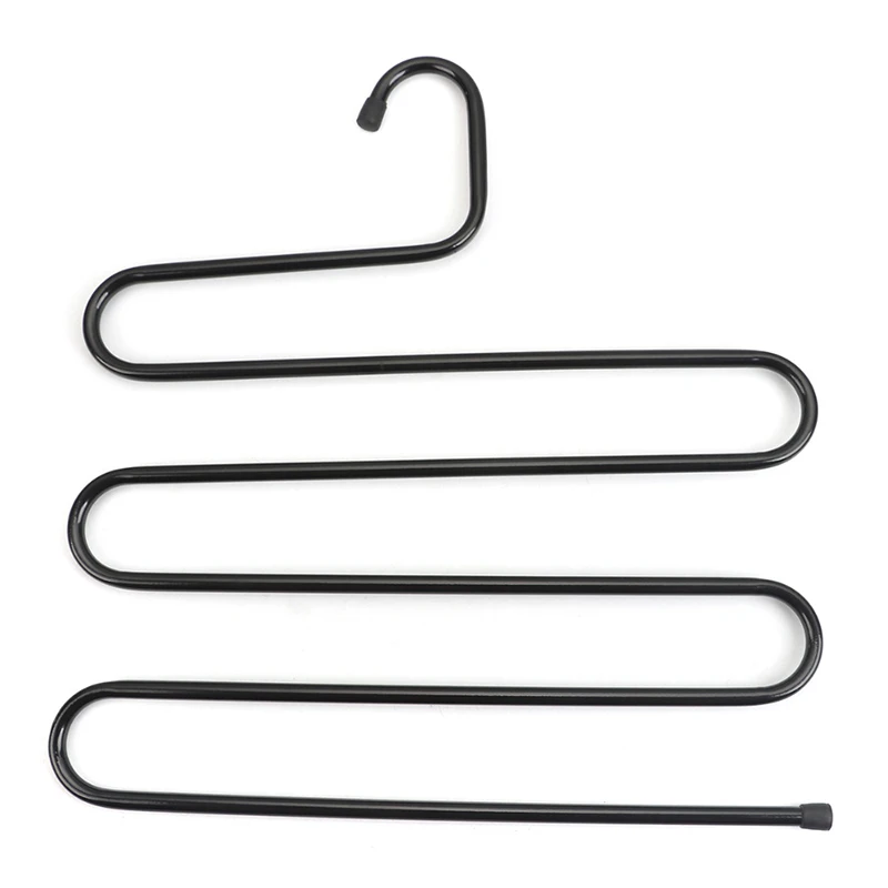 Многофункциональный железный стеллаж s образная вешалка для брюк органайзер