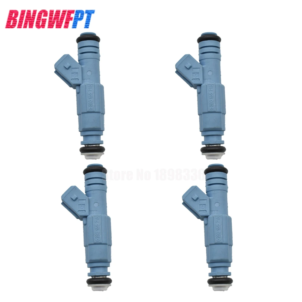 

4PCS Fuel Injectors For Pontiac For Chevrolet For F-ord LS1 LT1 5.0L 5.7L 250cc V8 24lb OEM 0280155715