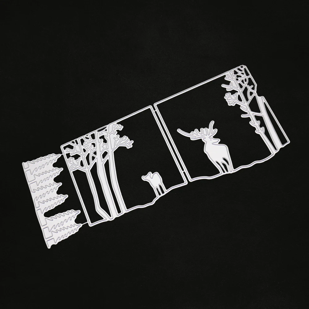 Новый креативный фон лесное тиснение режущий пресс-форма инструмент-шаблон для