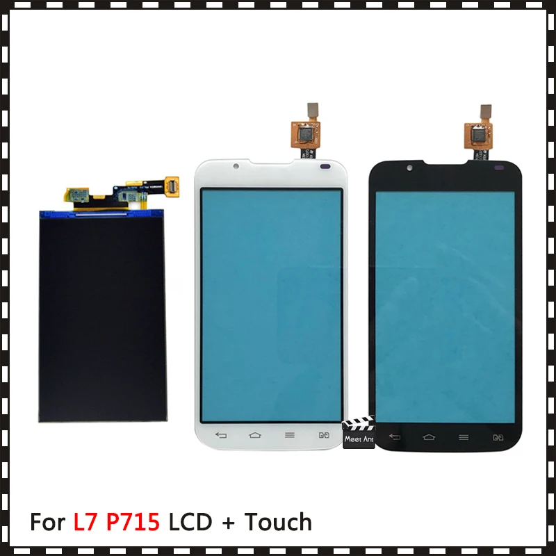 Дисплейный модуль 4 3 дюйма AAA для LG Optimus L7 II 2 Dual P715 ЖК-дисплей с сенсорным экраном и