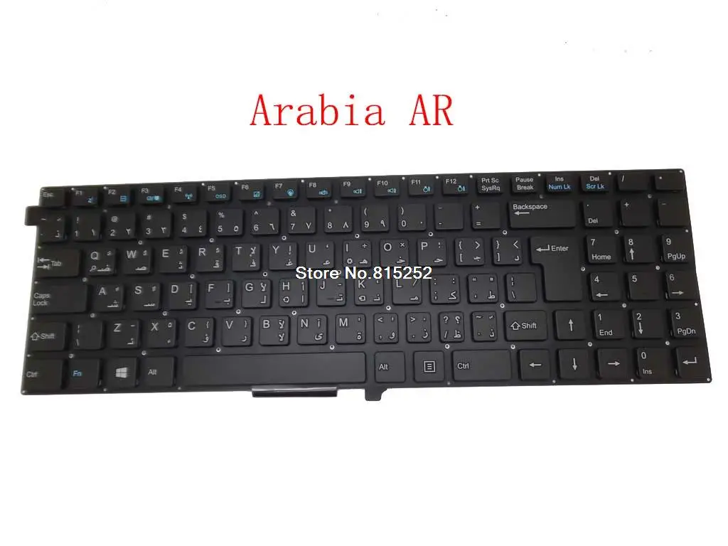 

Laptop Keyboard For Shuttle NH5CU01 NH5KB11 NH5BT15 82R-15D048-4391 MP-12C98A0-F51W 12C9F510A0W-A Arabia AR Black New