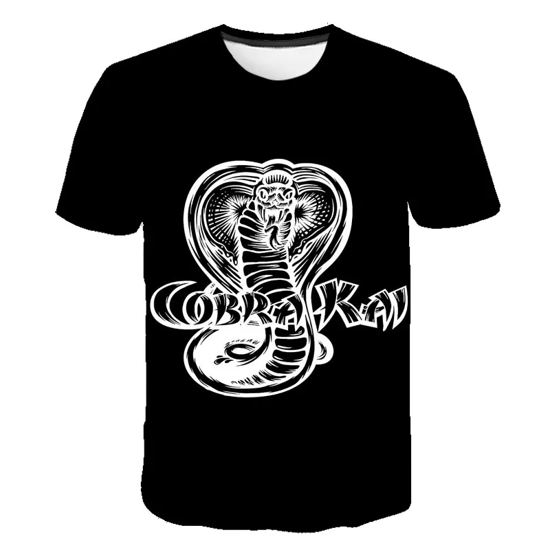 

NEW Hot Movie Cobra Kai Vintage tshirt For Boys Youth No Mercy Fashion 80s Karate Kid Durable Teen Costume Classic 2021 Summer