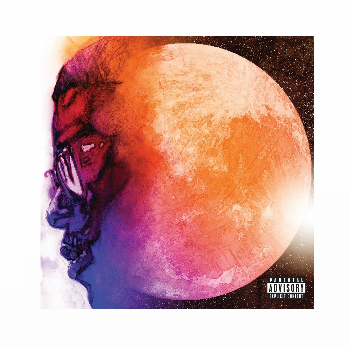 Kid cudi от детей Человек Энди на Луне Конец Дня Обложка музыкального альбома Холст