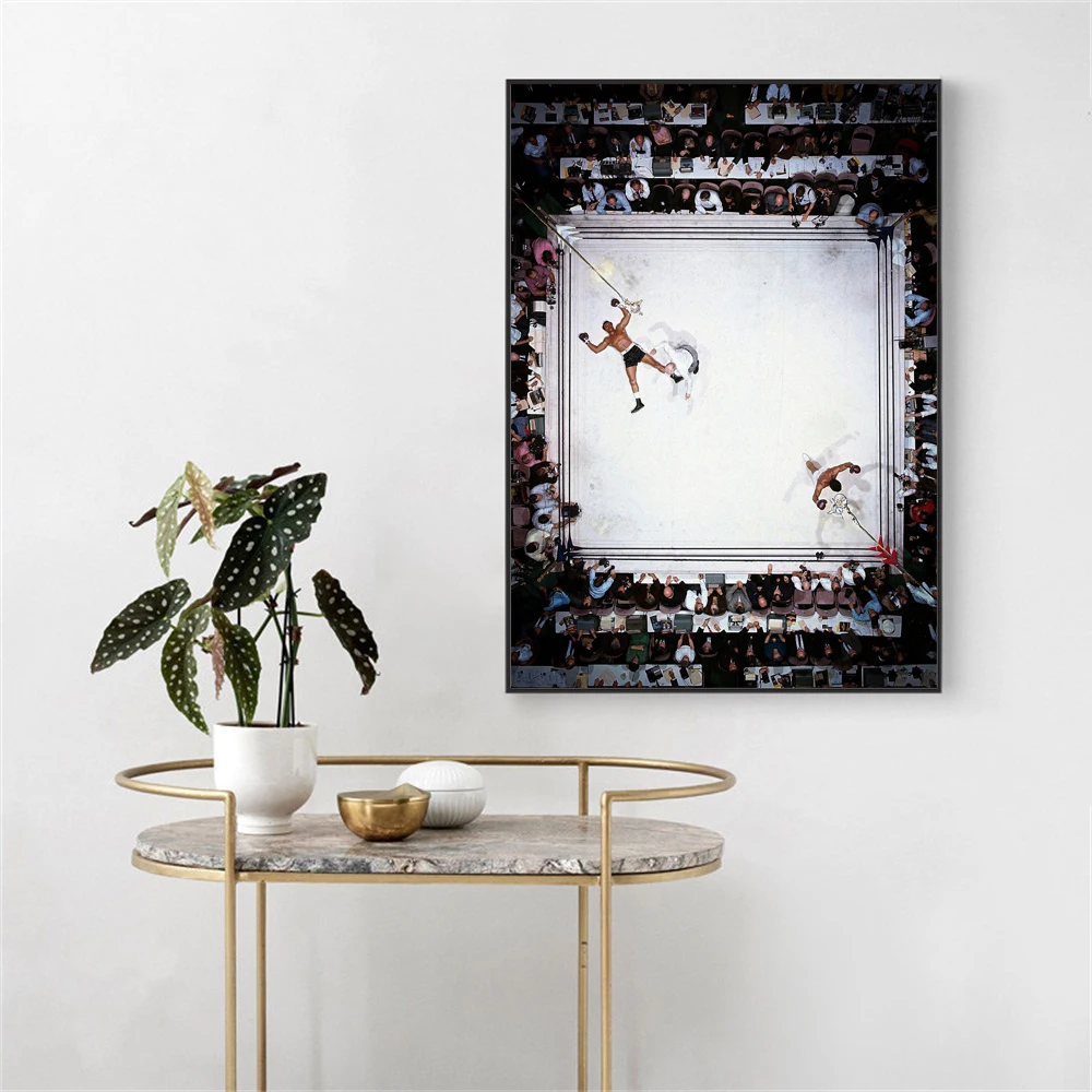 Спортивное искусство на стену холст Мухаммед Али самая большая боксерская стена