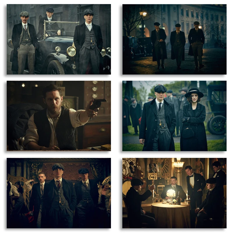 

Peaky Blinders poster picture TV show character wall art prints and canvas paintings for family living room decoration murals