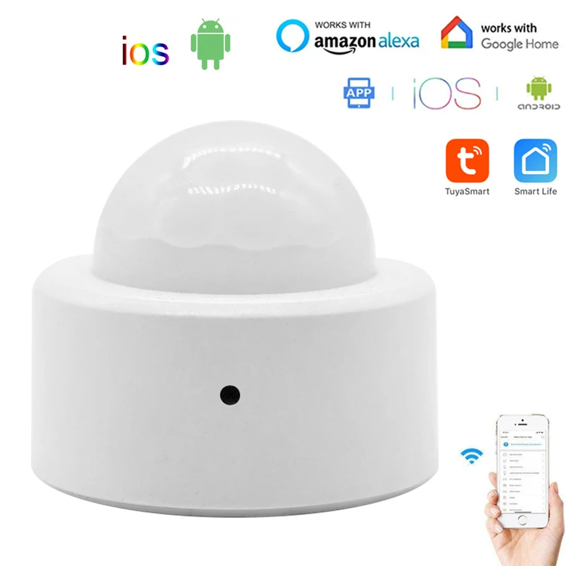 

Tuya Zigbee Motion Sensor Detector Smart Home PIR Human Body Sensor Alarm System Use With Zigbee Gateway For Alexa Google Home