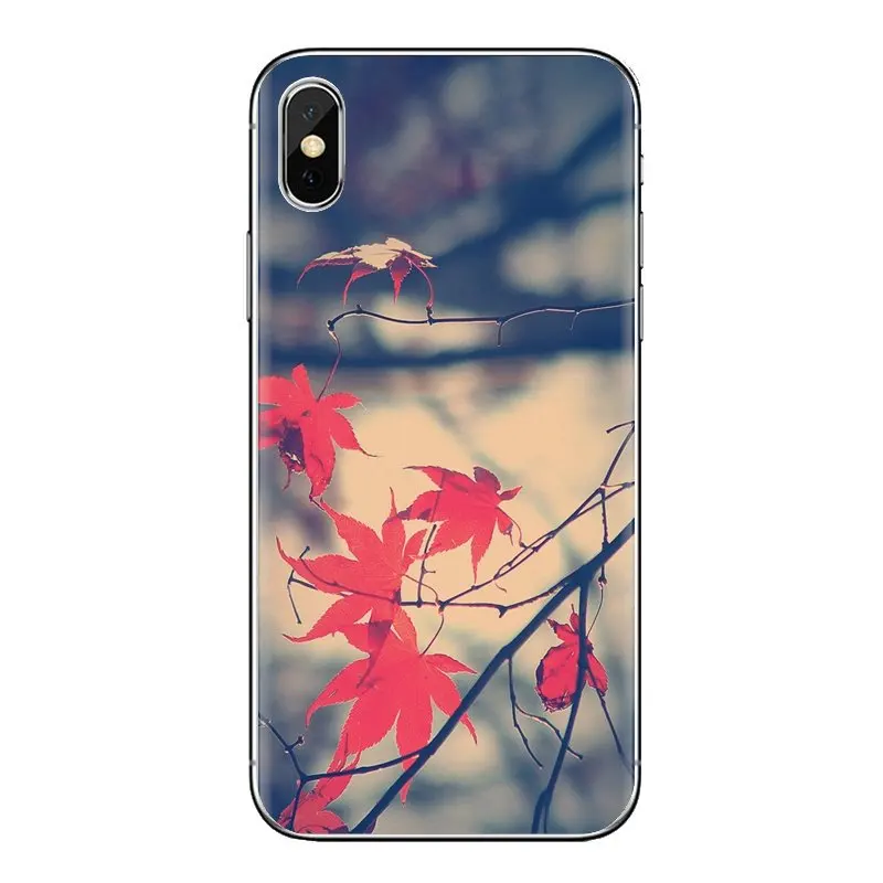 Cover For Samsung Galaxy S2 S3 S4 S5 MINI S6 S7 edge S8 S9 Plus Note 2 3 4 5 8 Coque Fundas Falling Leaves Maple Leaf autumn Art |