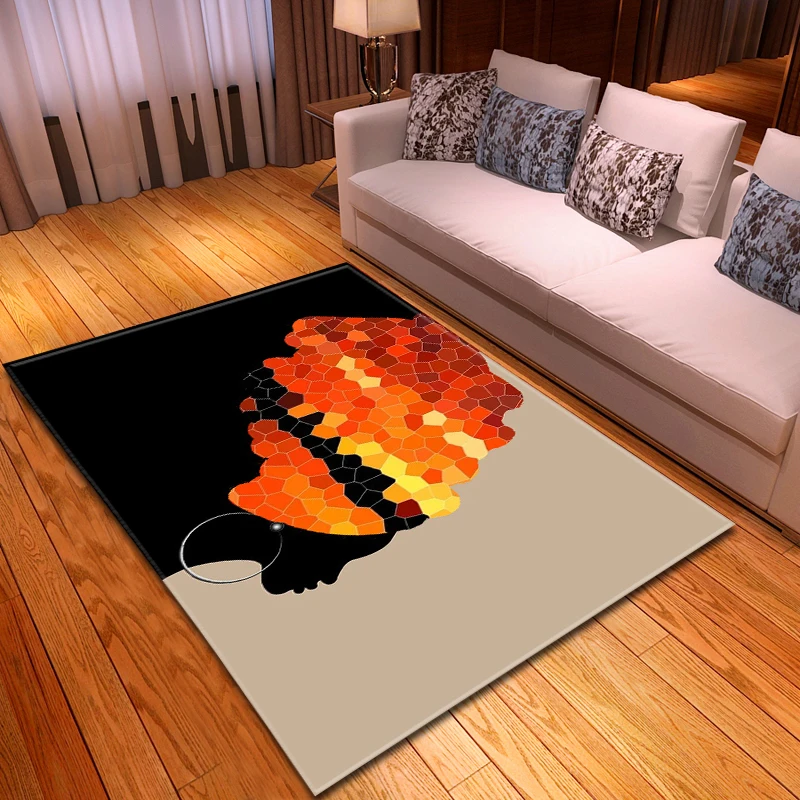 Красочные ковровые покрытия для африканских девушек домашний декор напольный