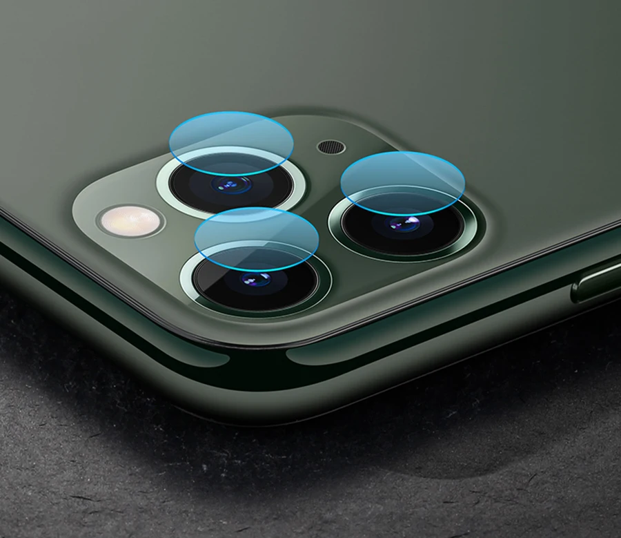 2 шт закаленное стекло на iPhone XS XR X 11 Pro Max стеклянный объектив камеры протектор экрана для iPhone 11 Защитная стеклянная пленка