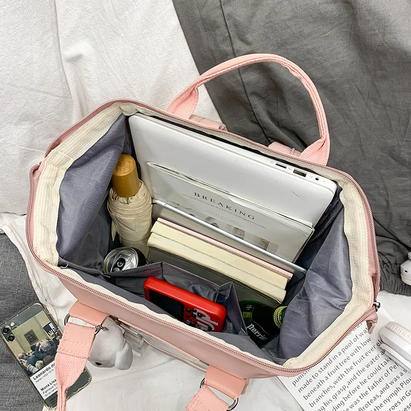 

Sweet Ladies Japanese ITA Backpack Double Waterproof Kawaii Women Pink Schoolbag for Teen Girls Shoulder Backpacks Cute Bagpack