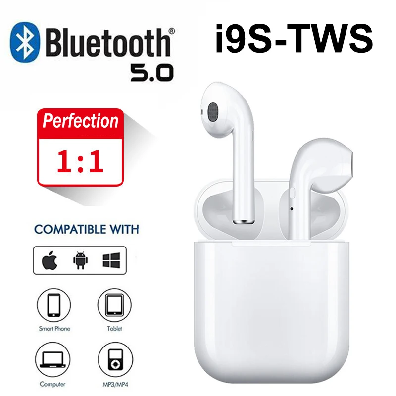 I9S TURE TWS беспроводные наушники Bluetooth 5 0 мини спортивные стерео музыка для Iphone X samsung