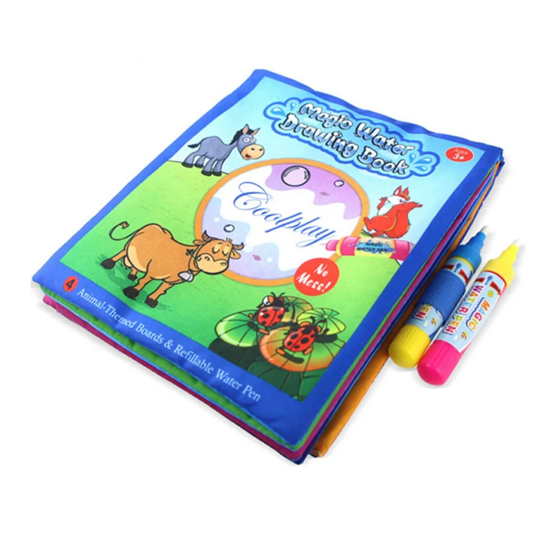 Оптовая продажа новая волшебная детская книга для рисования водой с 1 волшебной