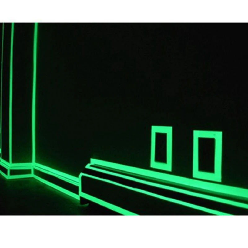 Световой Стикеры самоприклеивающейся лентой Ночное видение светятся в темноте