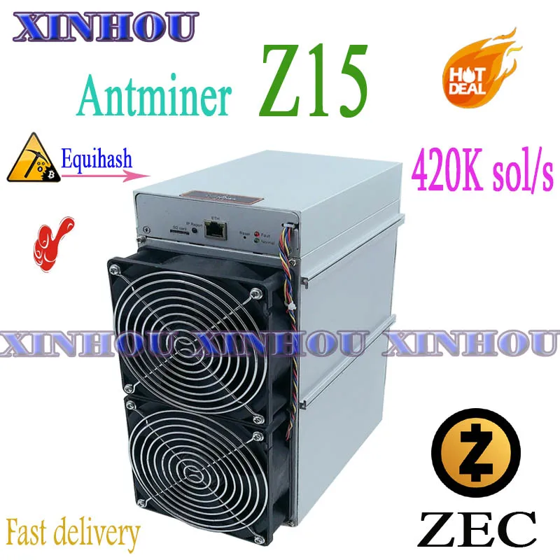 Майнер Asic Antminer Z15 420k б/у Equihash Zcash ZEC лучше чем Z11 Z9 z9mini S19 T19 B7 Innosilicon A9 A10 M31S M30S