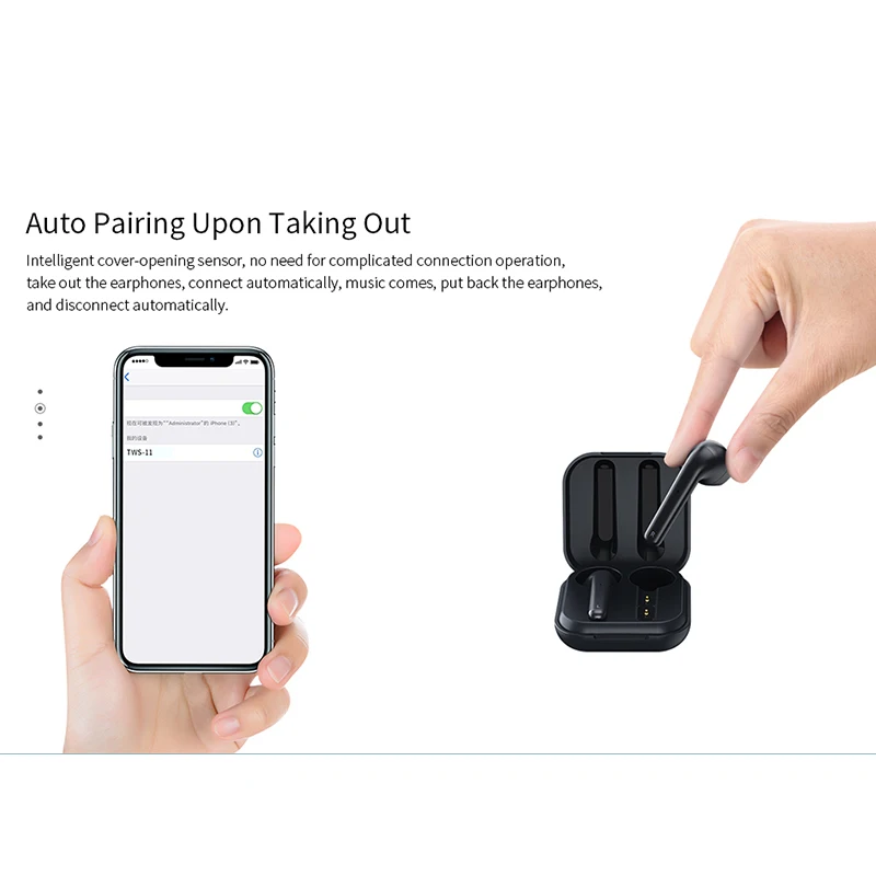 Original REMAX TWS-11 Semi-In-Ear True Wireless Earphone Bluetooth 5.0 Earbud DSP Noise Reduction Headphone Touch Control 300mAh |