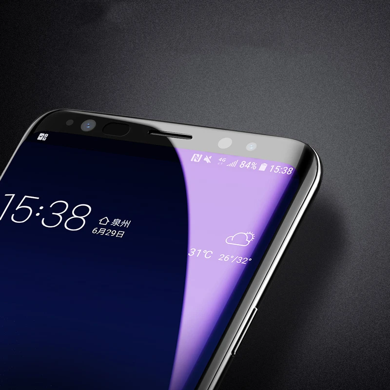 Suntaiho 3D закаленное стекло для samsung Galaxy S9 S8 Plus, анти-синий светильник, стекло для Galaxy Note 8 9 s7 s6 edge, защита экрана