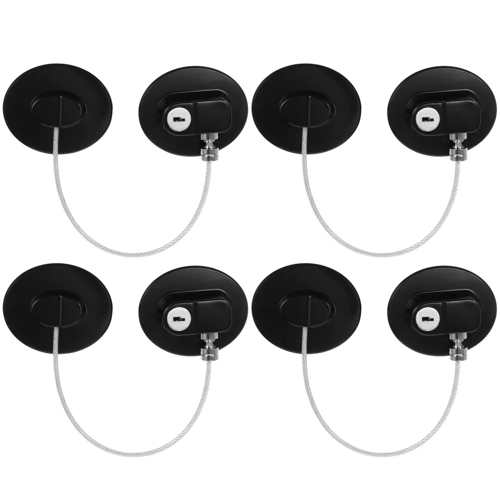 

4pcs Simple Protection Locks Pretty Guard Locks Practical Safety Locks