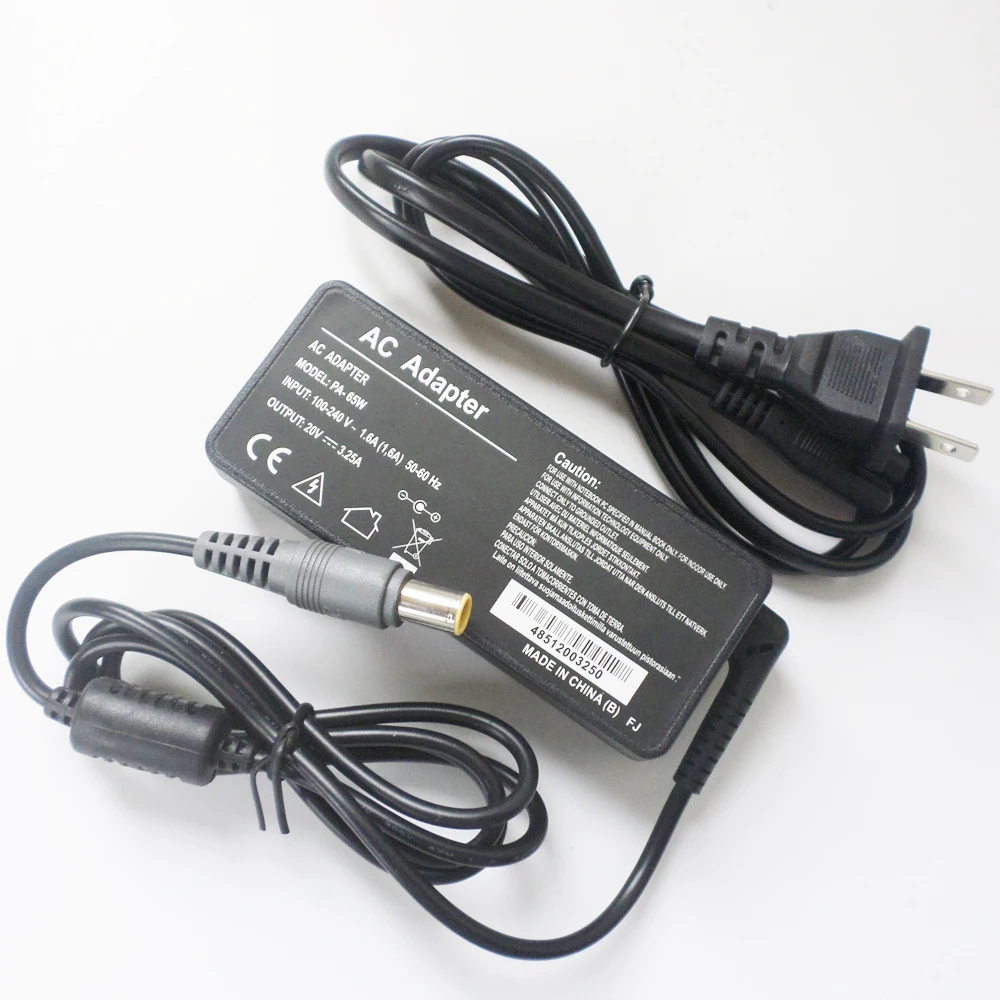 

65W AC Adapter Charger Power Supply Cord For Lenovo ThinkPad T400 T410 T420 T500 T510 T520 T400s T410s T410i T410si T420s T420i