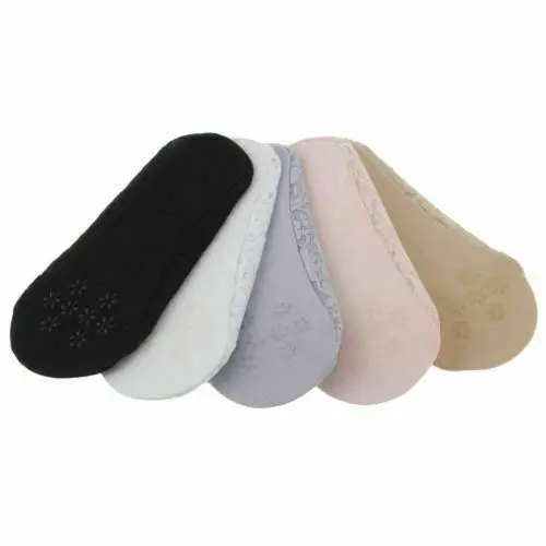 

Socks AnkleBoat Non-slip Lace Colorful Invisible Women 5 Pairs for Girls