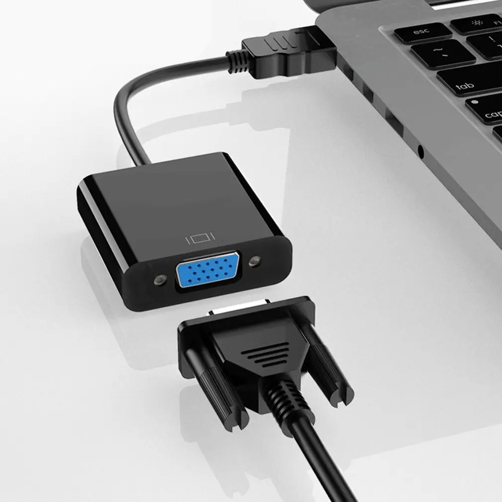 Rovtop адаптер hdmi-vga Мужской конвертер с разъемом адаптер 1080P цифровой аналоговый видео аудио для ПК ноутбука планшета