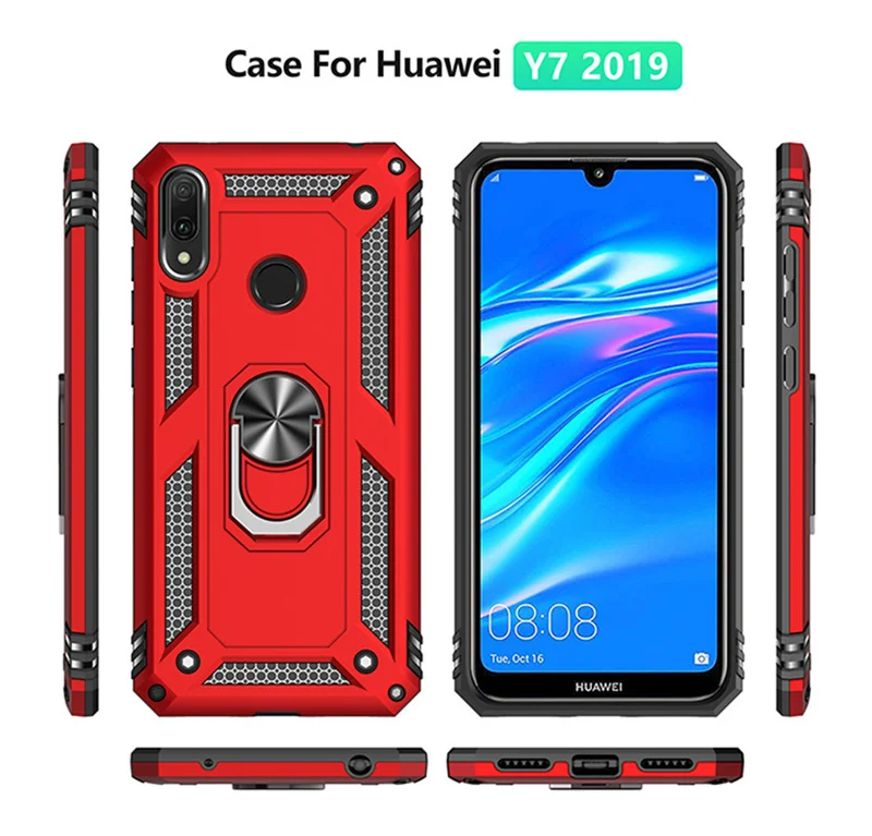 Противоударный чехол-подставка для Huawei P20 Lite P30 P40 Pro Plus P Smart 2019 2020 Y6 Y7 Prime Y9 |