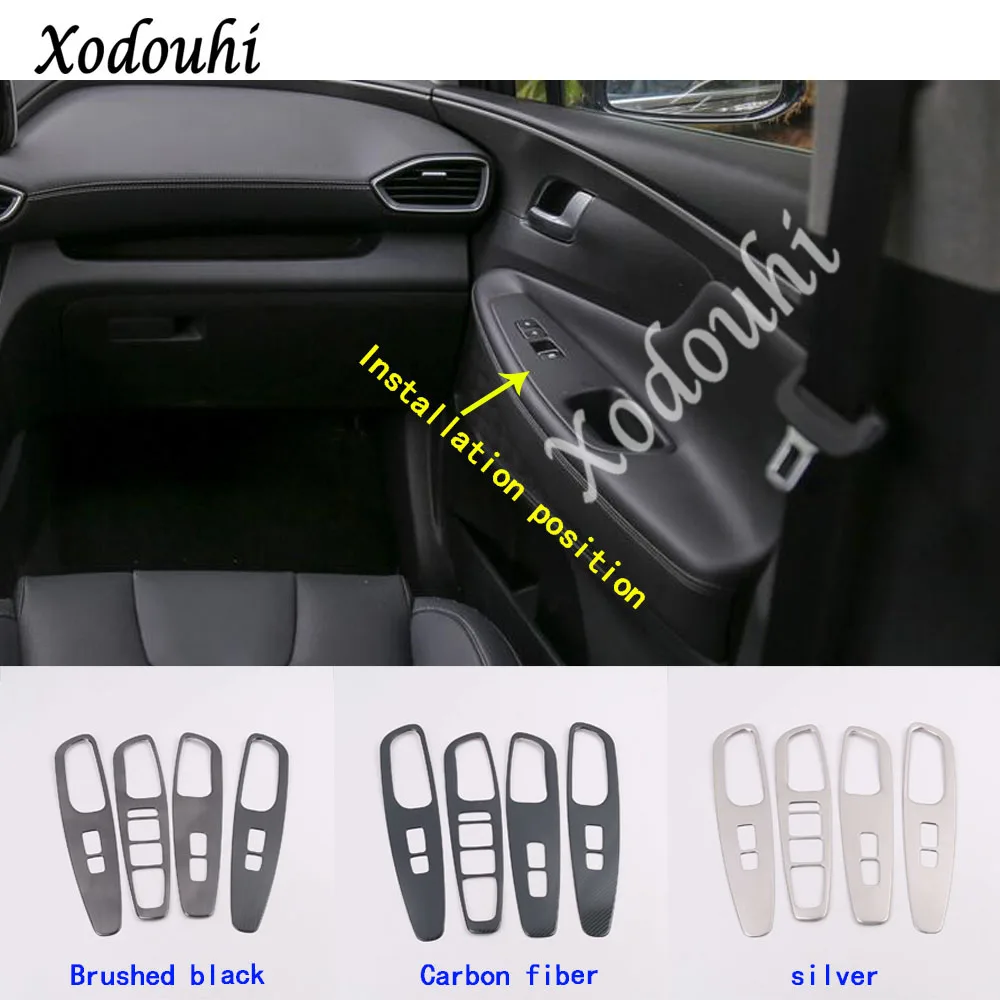 Для Hyundai Santa Fe SantaFe 2019 2020 2021 стикер из нержавеющей стали поручни подлокотник Дверь
