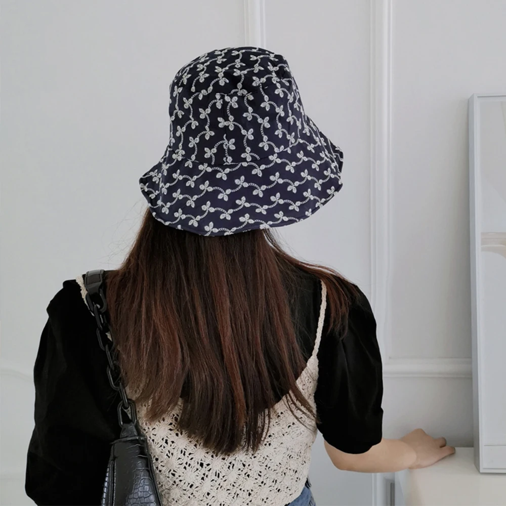 Панама с цветочной вышивкой GOUTER для девочек элегантная дизайнерская летняя