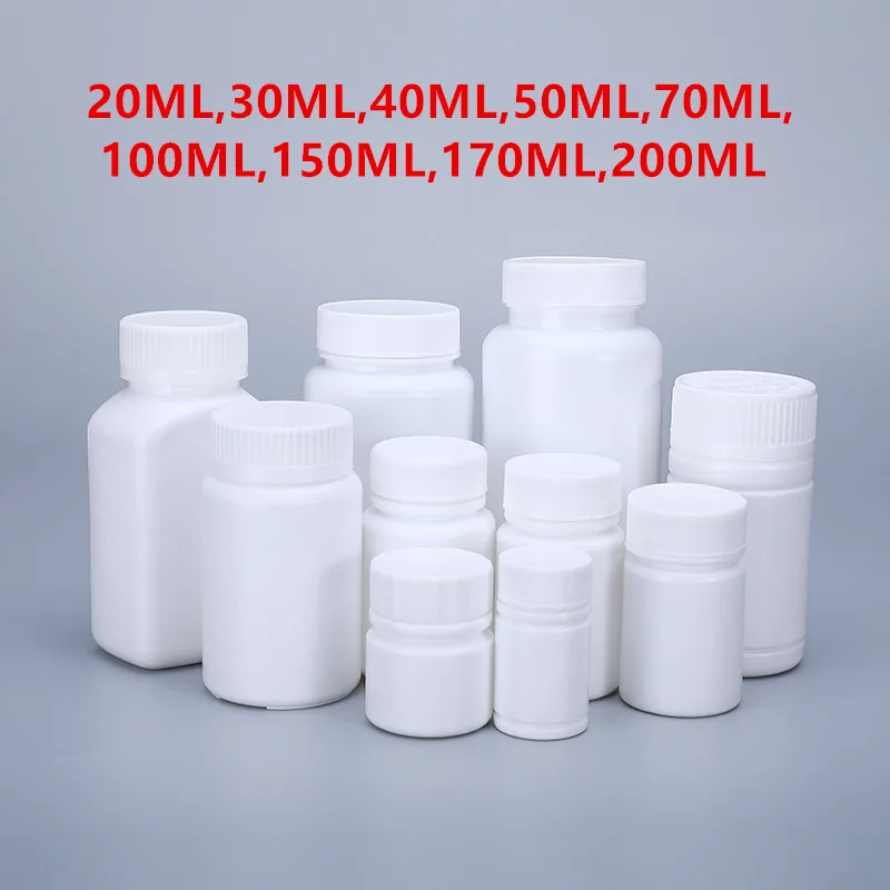 

UMETASS Round 112ML Empty medicine bottles with childproof caps for pharmaceutical capsules tablets Pill bottle 50PCS