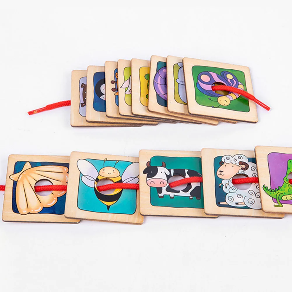 

Animal Fur Pattern Matching Puzzle Toys Boxed Wooden Animal Skin Matching Puzzle Montessori Teaching Aids