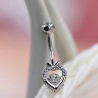 925 sterling silver zircon strawberry belly button piercing body jewelry sexy for women beach accessories cute belly ring