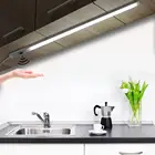 Крытый ручной развертки датчик движения шкаф лампа 5V USB светодиодный светильник трубка Цвет изменчивый для шкафа кухни ванной комнаты спальни светильник ing