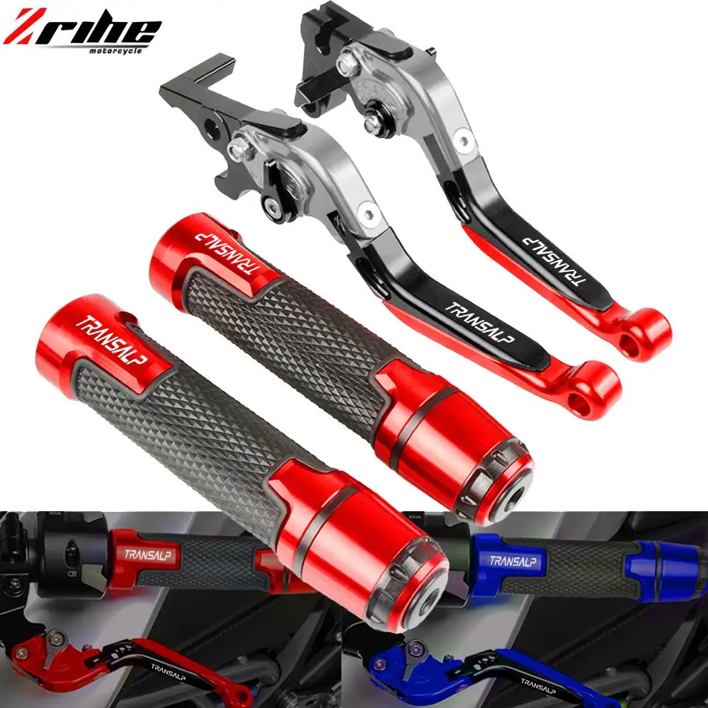 

Motorcycle CNC Brake Clutch Levers Handlebar Grip Handle Bar Grips For HONDA TRANSALP 600 VT/VV/VW/VX 1995 1996 1997 1998 1999