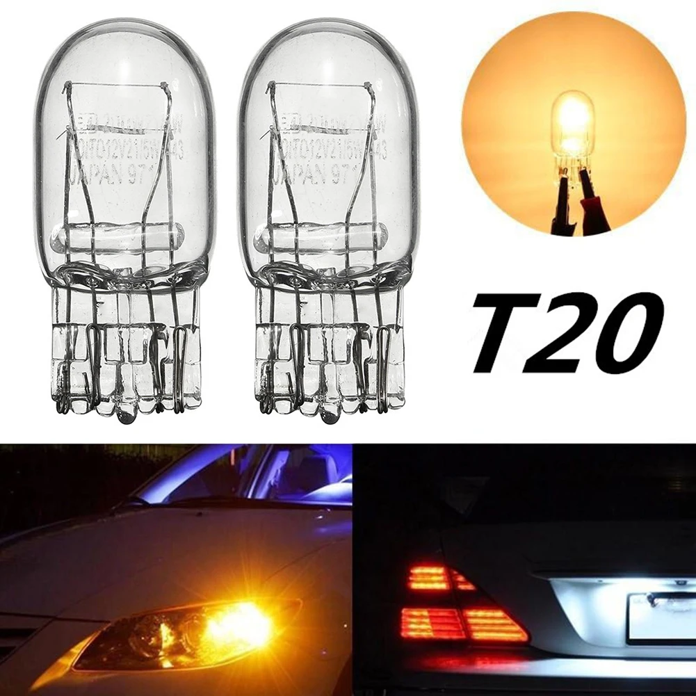 Галогенная лампа T20 2 шт. высококачественные стеклянные дневные ходовые