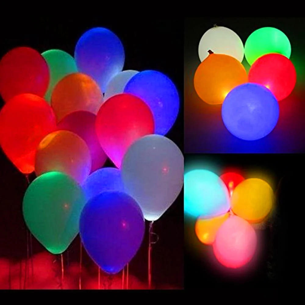 

20pcs LED Balloon Lights 12-Inch Luminous Glowing Ball Light Decorative Lamp For Birthday Party Xmas Wedding Decor Dropshipping